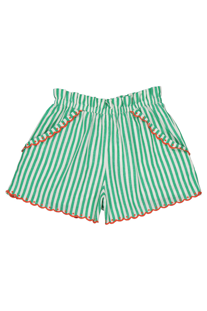 Ourson Short in Stripes Green