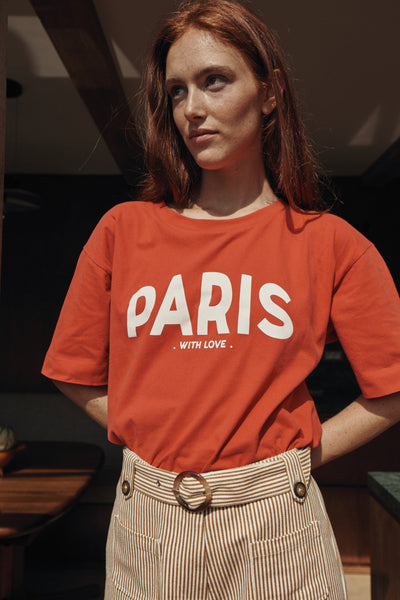 Paris T-Shirt in Coquelicot