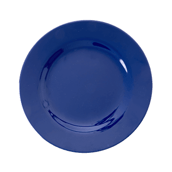 RICE,Kids Melamine Lunch Plate, Navy Blue,CouCou,Kitchenware