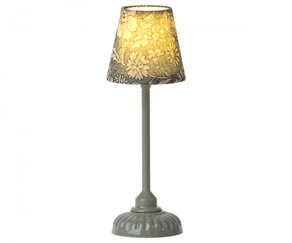 Vintage Floor Lamp in Dark Mint