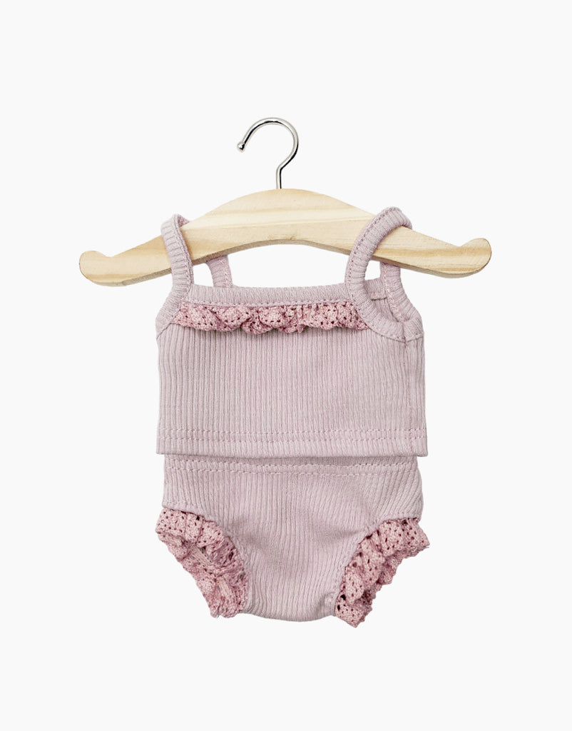Doll Girl Underwear in Vieux Rose - Les P'tits Basiques