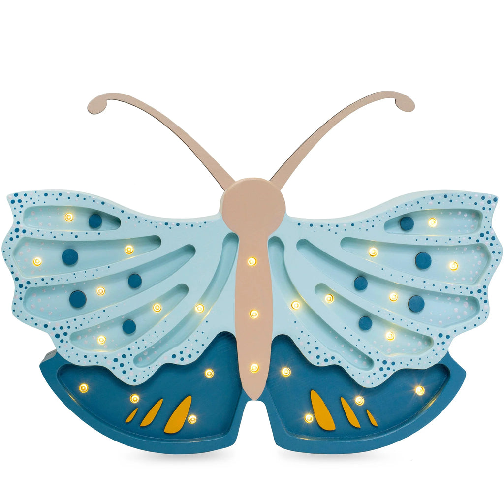 Butterfly Lamp in Daisy Blue