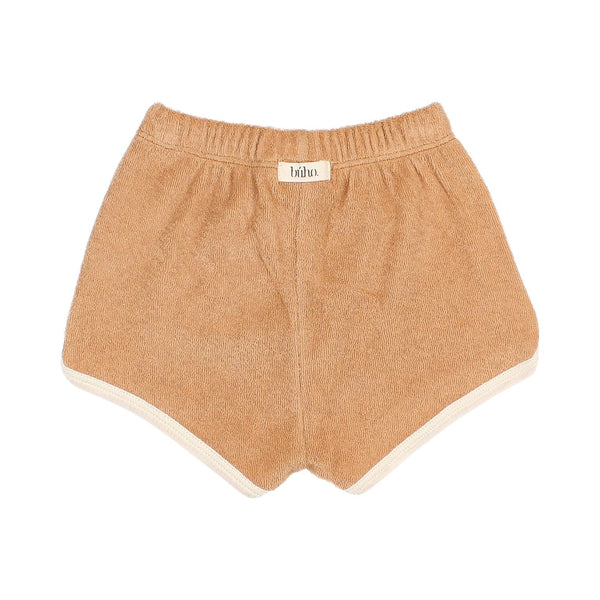 Baby Terry Cloth Shorts in Caramel