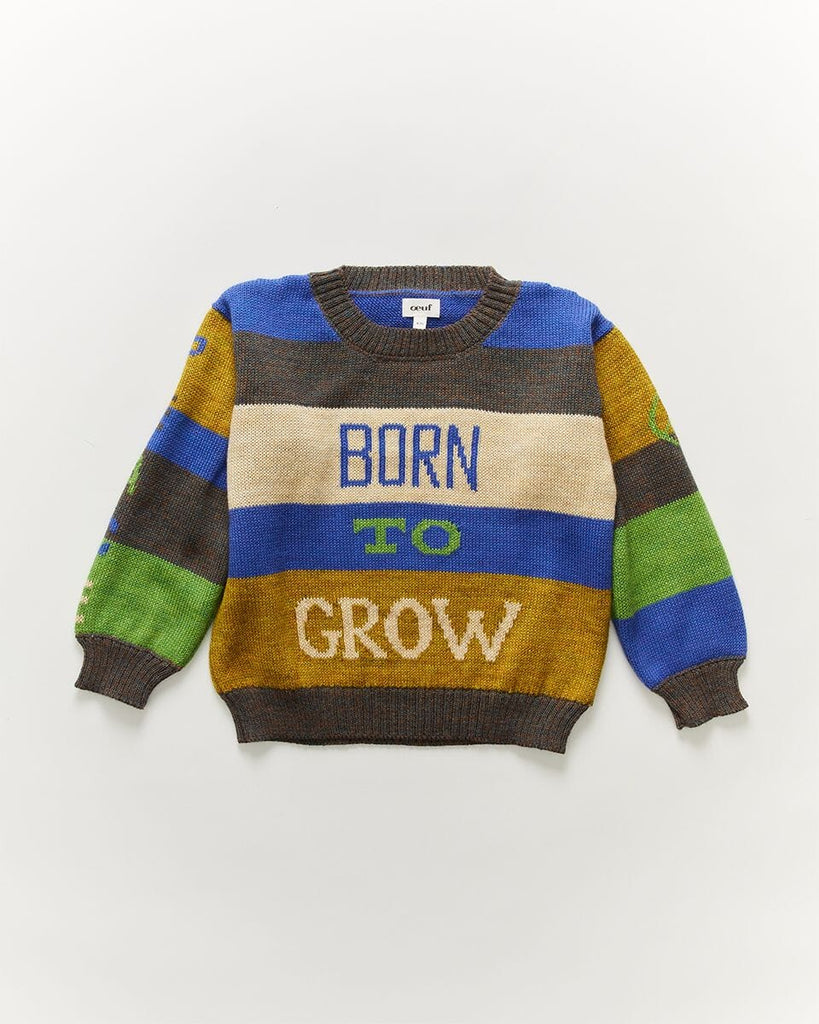 Text Sweater in Multicolor