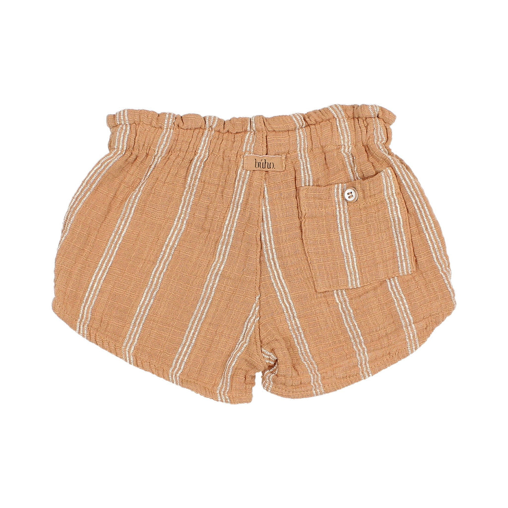 Stripes Shorts in Caramel
