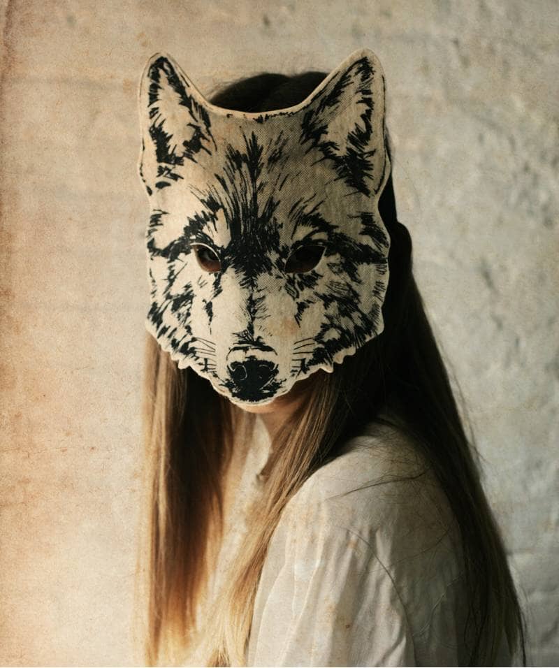 Wolf Felt Mask